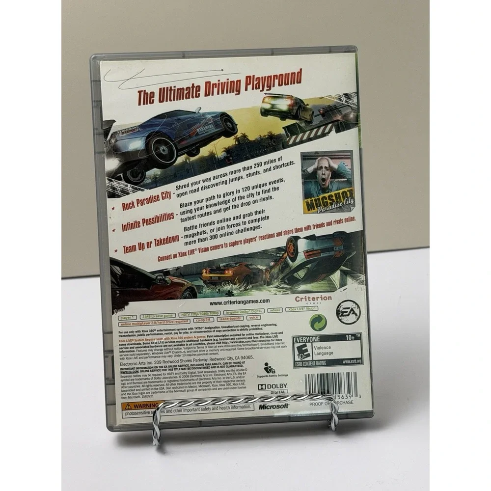 Burnout Paradise Xbox 360 Complete CIB